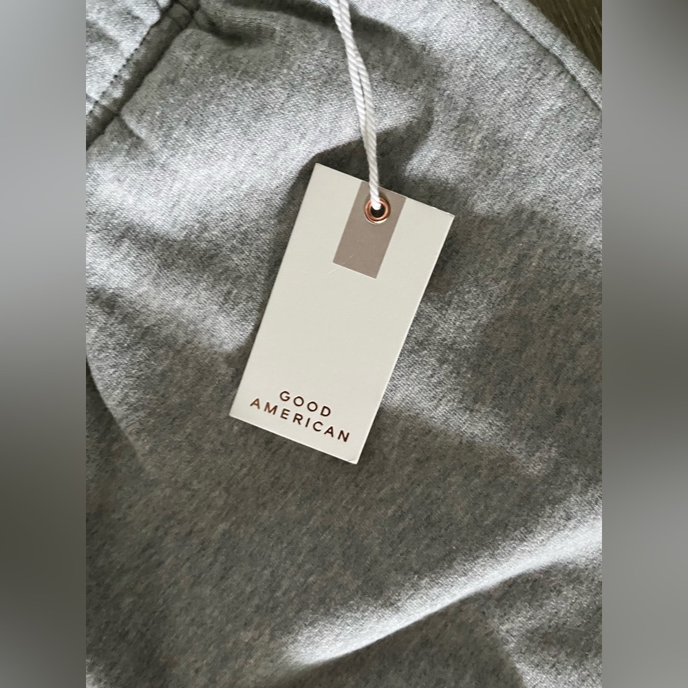 NWT Good American Light Gray Sweatpants Size 2 - Picture 4 of 5